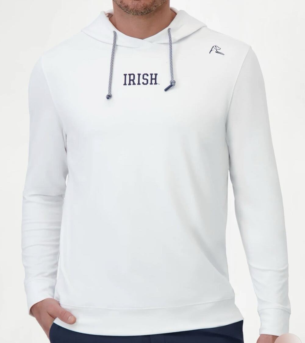 RHOBACK Hesi Collegiate Hoodie - Notre Dame 2 Men’s 3XL White